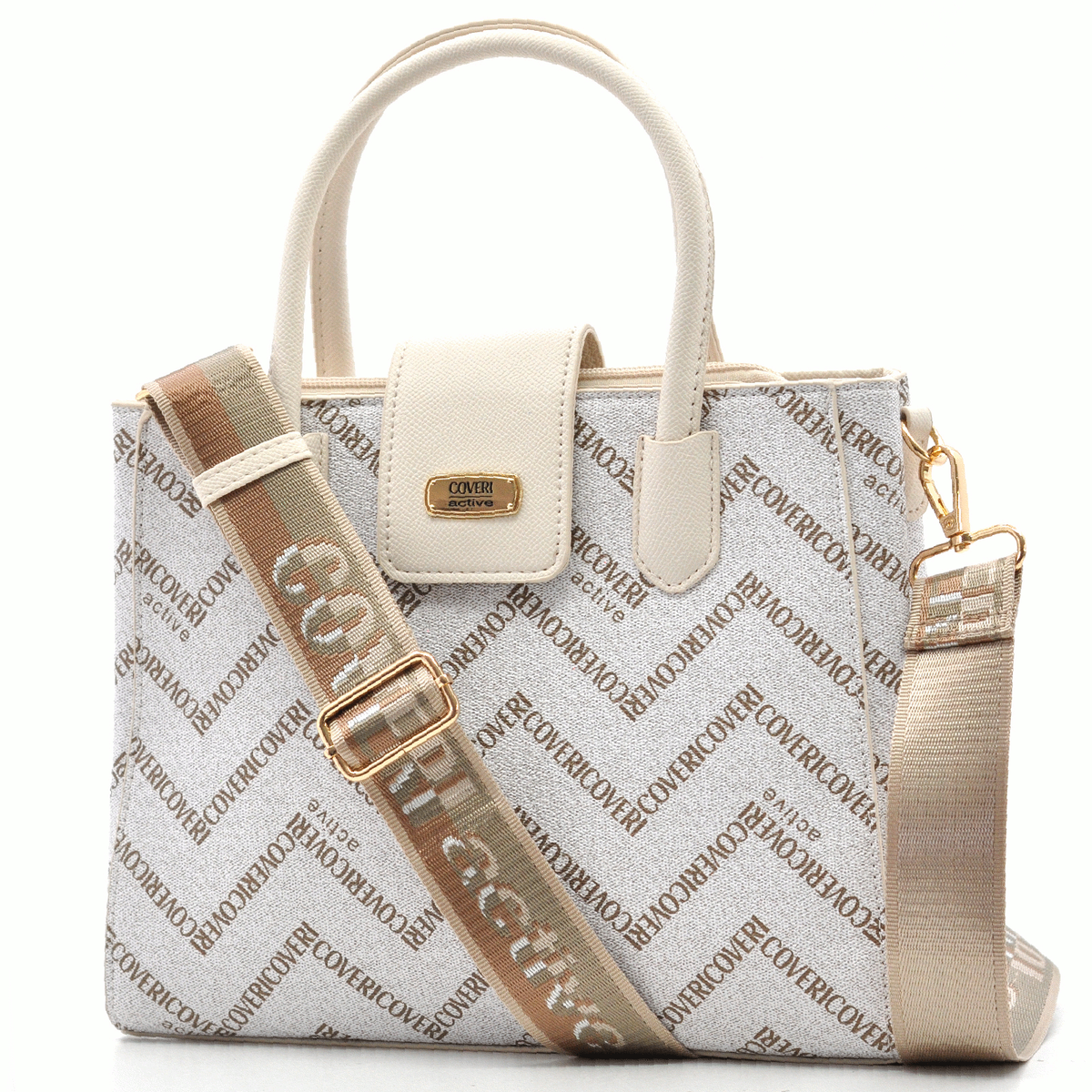 Borsa Firmata Coveri Active Bauletto borsetta Donna fantasia logo