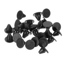 38Pcs Silicone Plugs Rubber Round Hole Plug for 5-5.5mm Hole Black