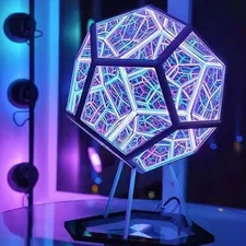 Dodecahedron Night Light Infinity Dodecahedron Color Art Light LED Night Light ‹