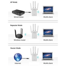 WiFi Range Extender 1200Mbps Wireless Router Signal Booster 2.4G - 5GHz New