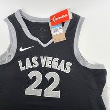 Las Vegas Aces Nike Explorer Ed. Jersey 22 Wilson Black WNBA Women Medium NWT