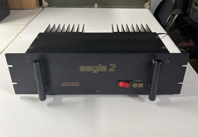 #ad John G. Iverson Electron Kinetics eagle 2 Stereo Power Amplifier TESTED NiCE $795.00