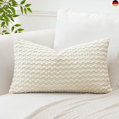 Artscope Kissenbezug Kordsamt Cord Körnig Zierkissenbezug 40x60 cm Geometrische 