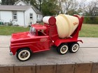 Vintage Tonka Cement Mixer Truck Red No. 620 Pressed Steel Toy