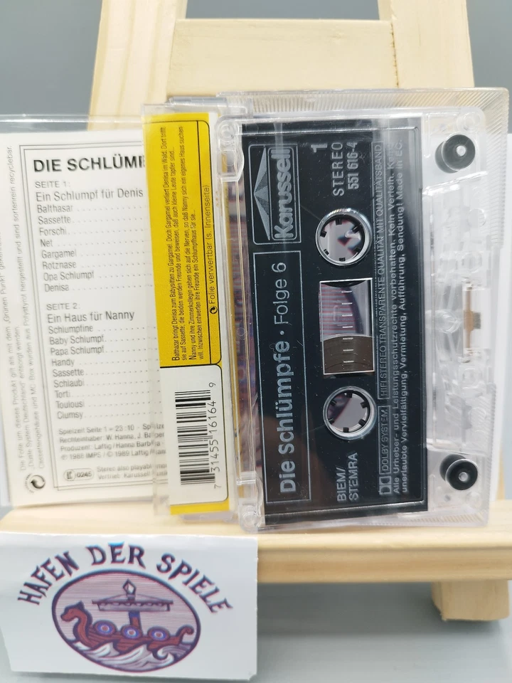 MC Kassette Hörspiel Die Schlümpfe Folge 6 Karussell - Bild 2 von 2