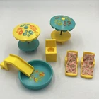 Vintage Fisher Price Little People Swimming Pool Accessory Set 7 Pc Lounge Chair