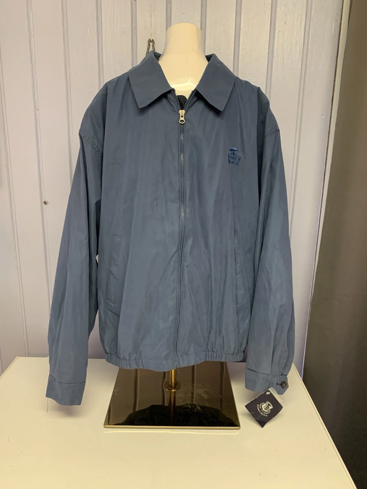 Pebble Beach Jacket Mens XXL Water Resistant Windbreaker Golf Lightweight Coat