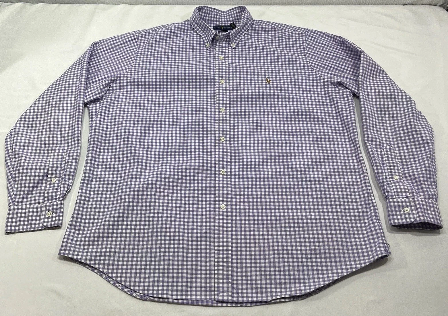 Polo Ralph Lauren Classic Fit Oxford Button Down Shirt Mens XXL Flesh Pony STAIN