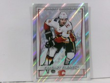 2020-21 Topps NHL Stickers #72 Johnny Gaudreau Calgary Flames FOIL