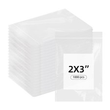 1000 PCS Small Plastic Bags, 2x3 Inch Mini Zip Baggies Resealable Little Poly