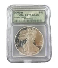 2001-W American Silver Eagle Proof                          DCAM PR70  ICG