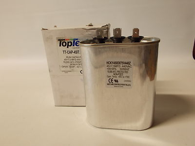TopTech Run Capacitor 45+7.5 MFD 440VAC TT-CAP-45/7.5/440