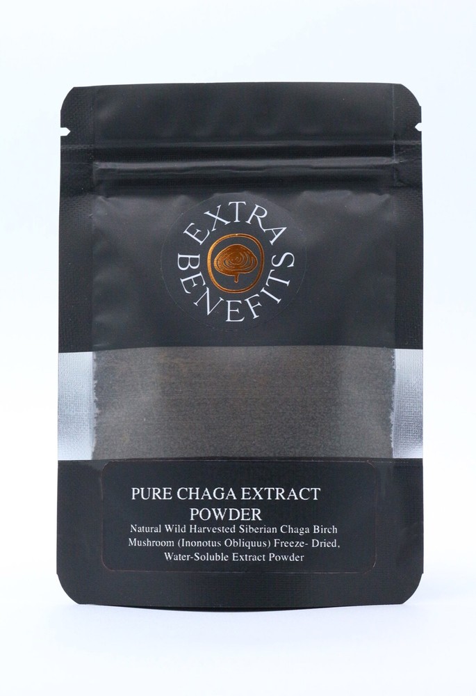 Extra Benefits Pure Siberian CHAGA Freeze-Dried Extract