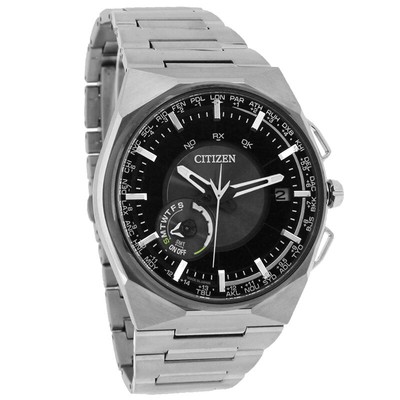 Citizen Eco-Drive Mens Satellite Wave Air World Timer Titanium Watch CC2006-61E