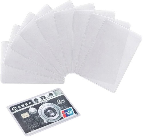 100 Pack - Large 4x3 Badge Holder - Clear Vinyl Card Sleeve for Events |  eBay