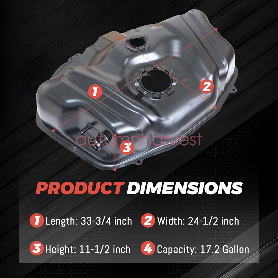 Tanque de combustible de 17,2 galones para Honda Accord 1998-2002 Acura CL 2001-2003 TL 1999-2003 Foto 4 de 4