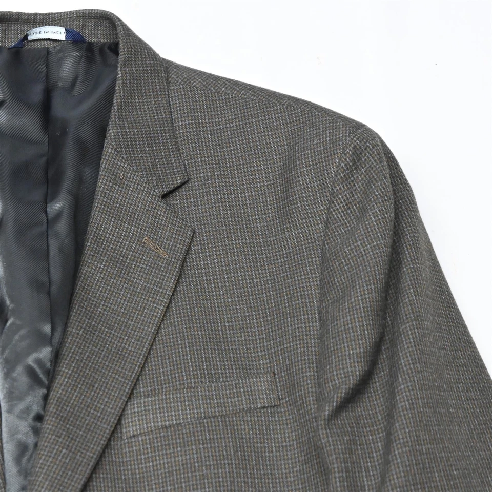 Blazer Traje Chaqueta Abrigo Deportivo Croft & Borrown 48R Marrón Pata de Gallo Para Hombre Foto 2 de 4