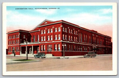 Postcard  Convention Hall Hutchinson Kansas KS
