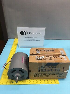 Hitachi EFOU-K Three Phase Induction Motor, 71-3225, 200W Hitachi EFOU-K Three Phase Induction Motor, 71-3225, 200W