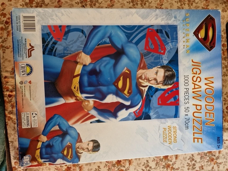 Superman Returns Wooden 1000pcs Jigsaw Puzzle Complete - image 4 of 4
