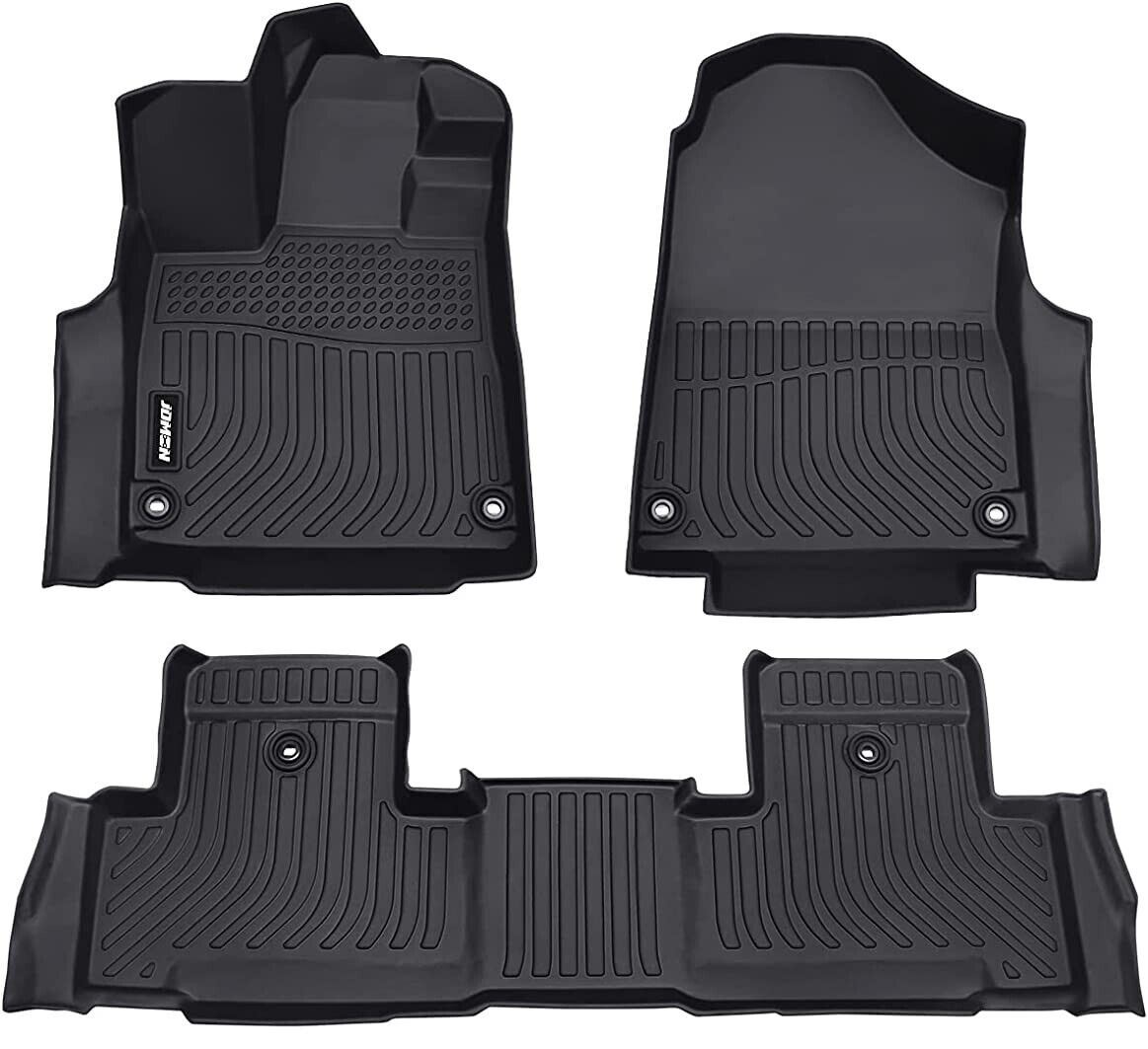 JDMON All Weather Floor Mats for 2022 2023 Acura MDX 1st & 2nd Row Only