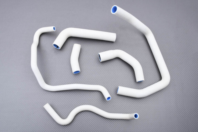 Évitez la surchauffe de votre Kawasaki ZX10R avec le kit durites radiateur blanc