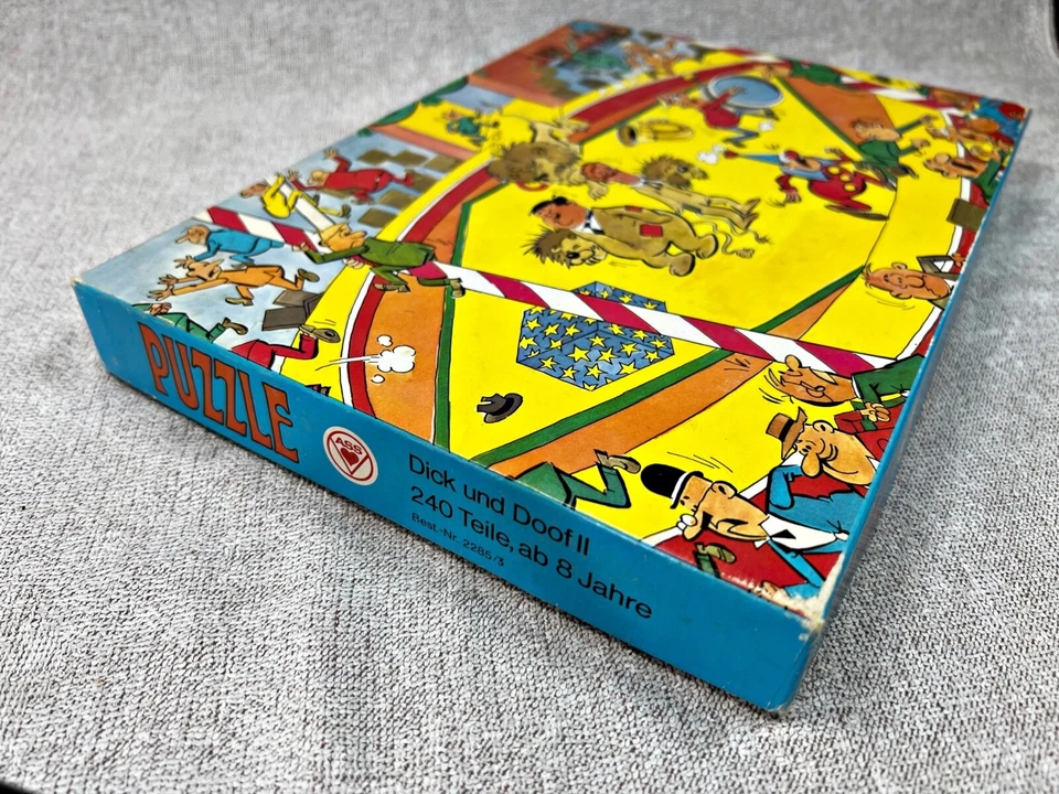 RARO PUZZLE STANLIO E OLLIO * DICK UND DOOF II * MADE IN W.GERMANY 1973 ASS - Immagine 4 di 4