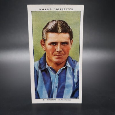 association footballers cigarette cards 1939 Wills Association Footballers #16 Ephraim Dodds Tobacco Cigarette Card