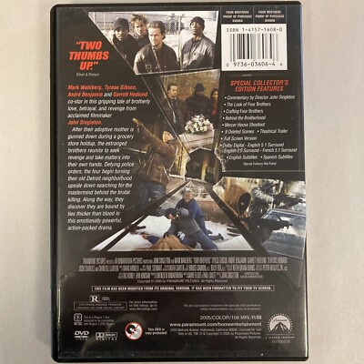 フォーリーブス Brother CD & DVD Four Brothers (DVD, 2005, Full Screen) Mark Wahlberg, Tyrese
