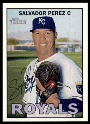 2016 Topps Heritage Salvador Perez #302 Kansas City Royals