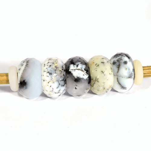 60.25Cts Natürlich Dendritisch Opal 5mm Loch Größe Rund Schliff Perlen Lose 60.25Cts Natürlich Dendritisch Opal 5mm Loch Größe Rund Schliff Perlen Lose