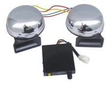 12 SOUND Electric Dual Snail Horn Kit 12v Loud Different and Fun Car Truck UTV