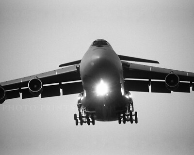 C-5 Galaxy Transport Aircraft 1992 Photograph Military Travis AFB