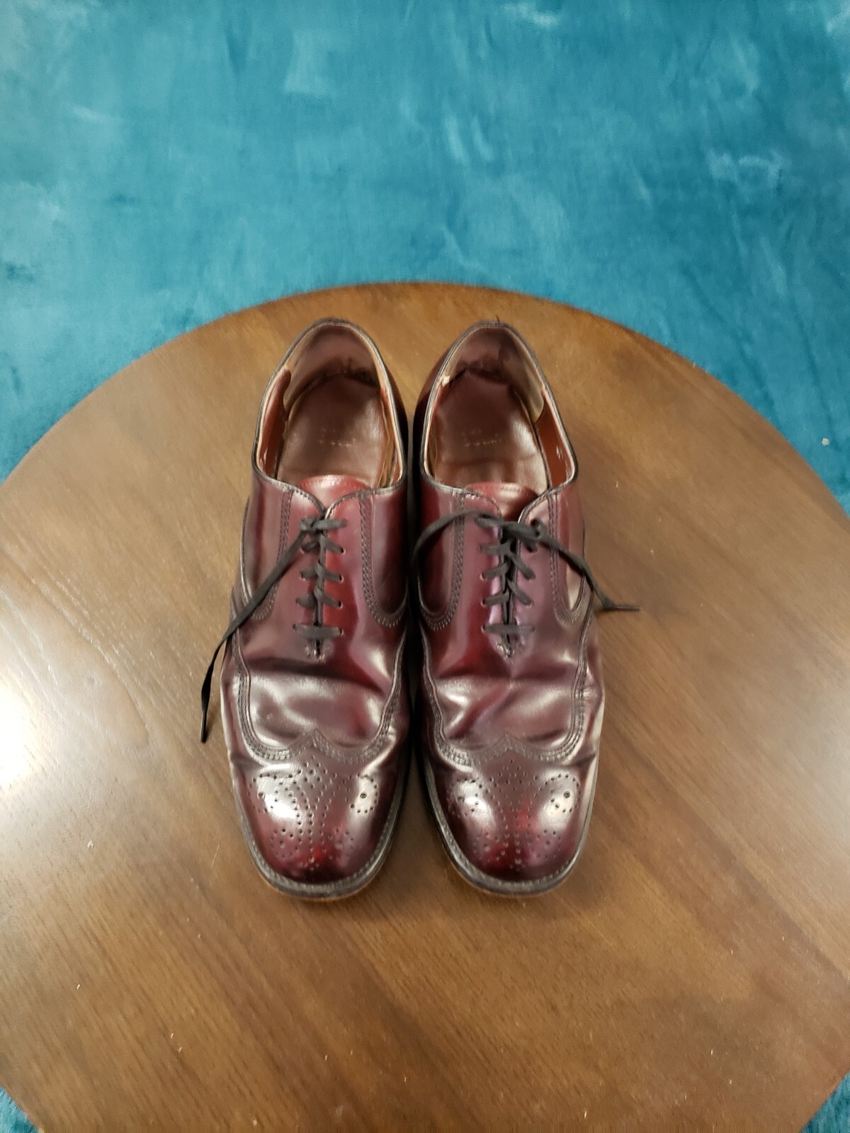 SAOLA Scarpe eleganti rosse stringate Nunn Bush da uomo taglia 8 5 D comode casual in pelle 980006