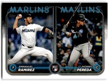 2024 Topps Update Emmanuel Ramirez / Jhonny Pereda RC Miami Marlins #US185