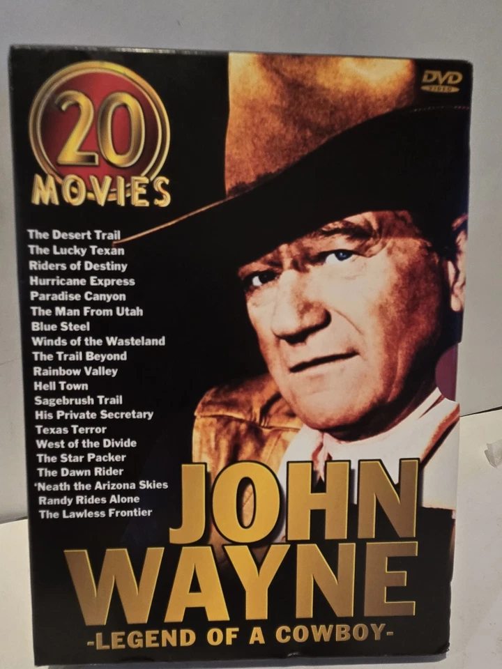 John Wayne Legend Of A Cowboy 20 Movies 5 Double Sided DVD Box Set Like New Foto 2 de 4