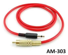 3ft 3.5mm Mono Mini Jack Plug to Single RCA Plug Audio/Video UltraFlex Red Cable