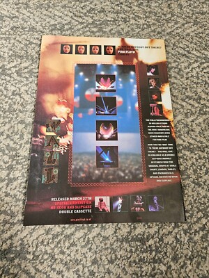 TPEEP101 ZEITSCHRIFTENWERBUNG 11X8'' PINK FLOYD - THE WALL LIVE 