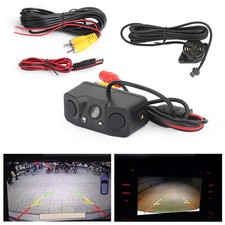 3in1 170  Car Reversing Rear View Camera Backup Radar Parking Sensor in one
