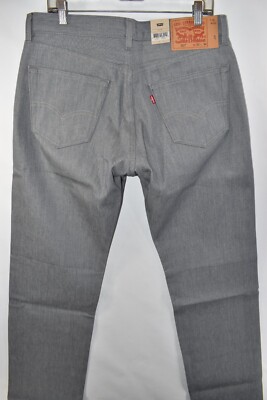 New Levi's 501 Shrink To Fit Original Straight Rigid Gray Jeans