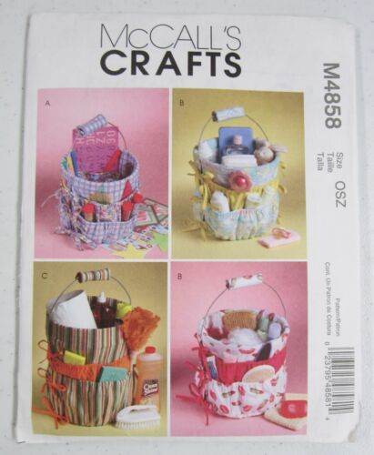 McCall's Crafts M4858 Schnittmuster Eimer Organizer ungeschnitten