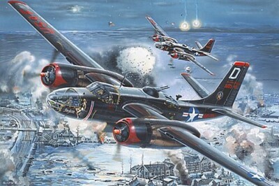HobbyBoss A-26C Invader Bomber - Plastic Model Airplane Kit - 1/32 Sale - #83214