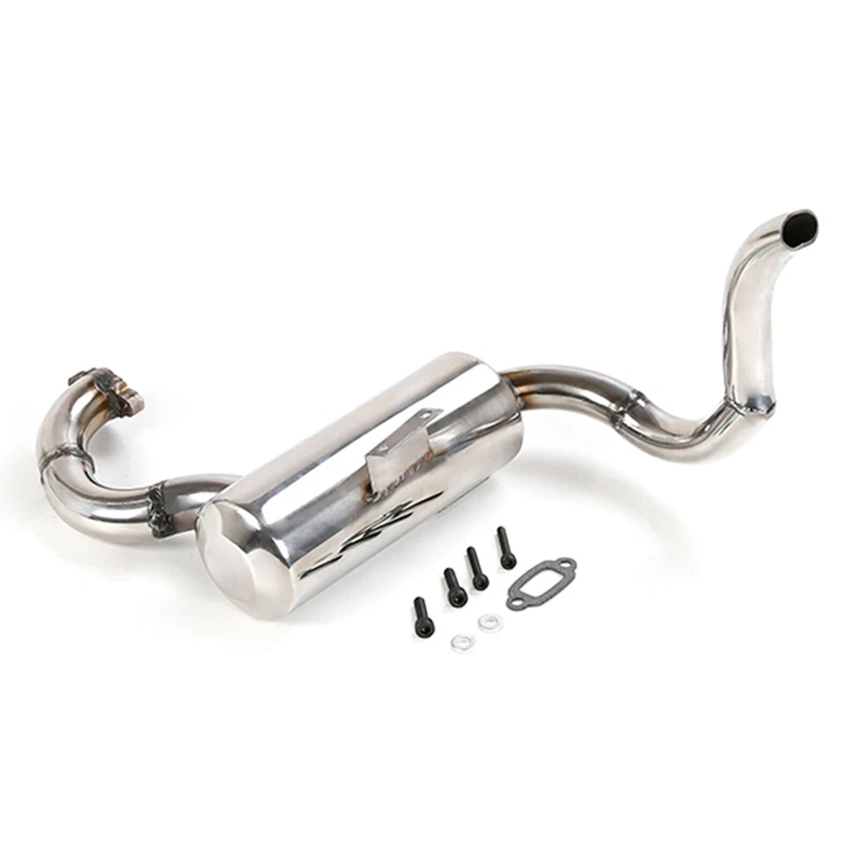 Stainless Steel Exhaust Pipe Set for 1/5 Rovan Rofun F5 RF5 T5 Mcd XS-5 RR5 PART - Image 4 of 4