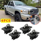 4X Retractable Truck Bed Tie Down Anchors Raised D Rings For Dodge RAM 1995-2008