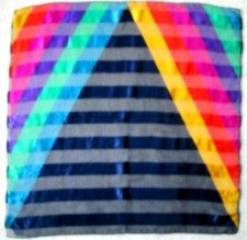 -Toller Schal JL JAMMERS & LEUFGEN Seide sehr guter Zustand Vintage 88 x 90 cm