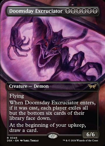Doomsday Excruciator - Foil - Borderless Light Play, English Magic the Gathering
