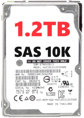 FESTPLATTE HGST C10K1200 HUC101212CSS600 1.2TB SAS-2 10000U 64MB CACHE 2.5'' Zoll