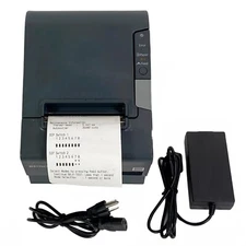 TESTED Epson TM-T88V POS Compact Thermal Receipt Ticket Printer Ethernet USB