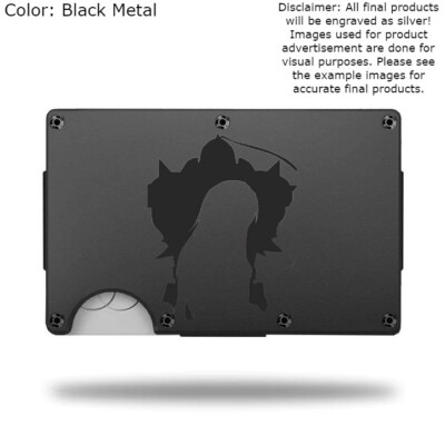 Custom ''FULL METAL ALCHEMIST'' Laser Engraved Wallet - Pick A Wallet Color
