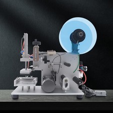 110V Case Flat Bottle Labeling Machine Square Bottle Label Applicator Labeller